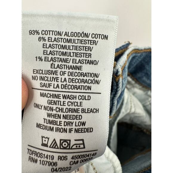 HUDSON NWT Nico Midrise Super Skinny Denim Jeans in Roses Wash // 00 - Picture 14 of 14